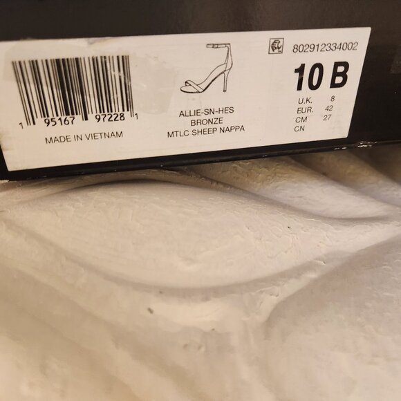 LAUREN RALPH LAUREN | Allie Metallic Nappa Leather Sandals. Size 10. NIB - Picture 4 of 11